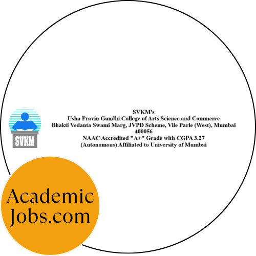 SVKM's Usha Pravin Gandhi College of Arts & Science and Commerce logo